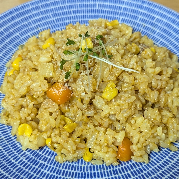 カレー2日目に◇カレーコーンチャーハン◇